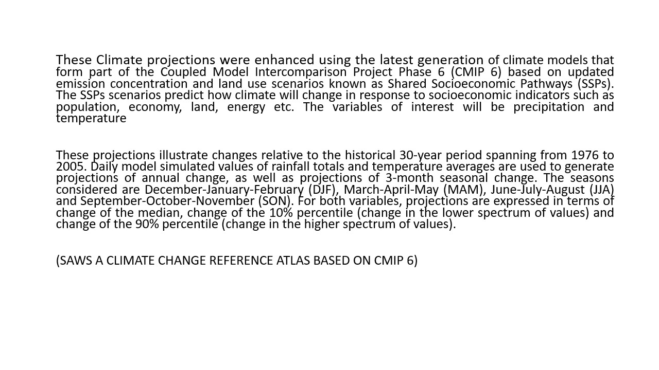 Slide 1 CMIP6 SSPs text