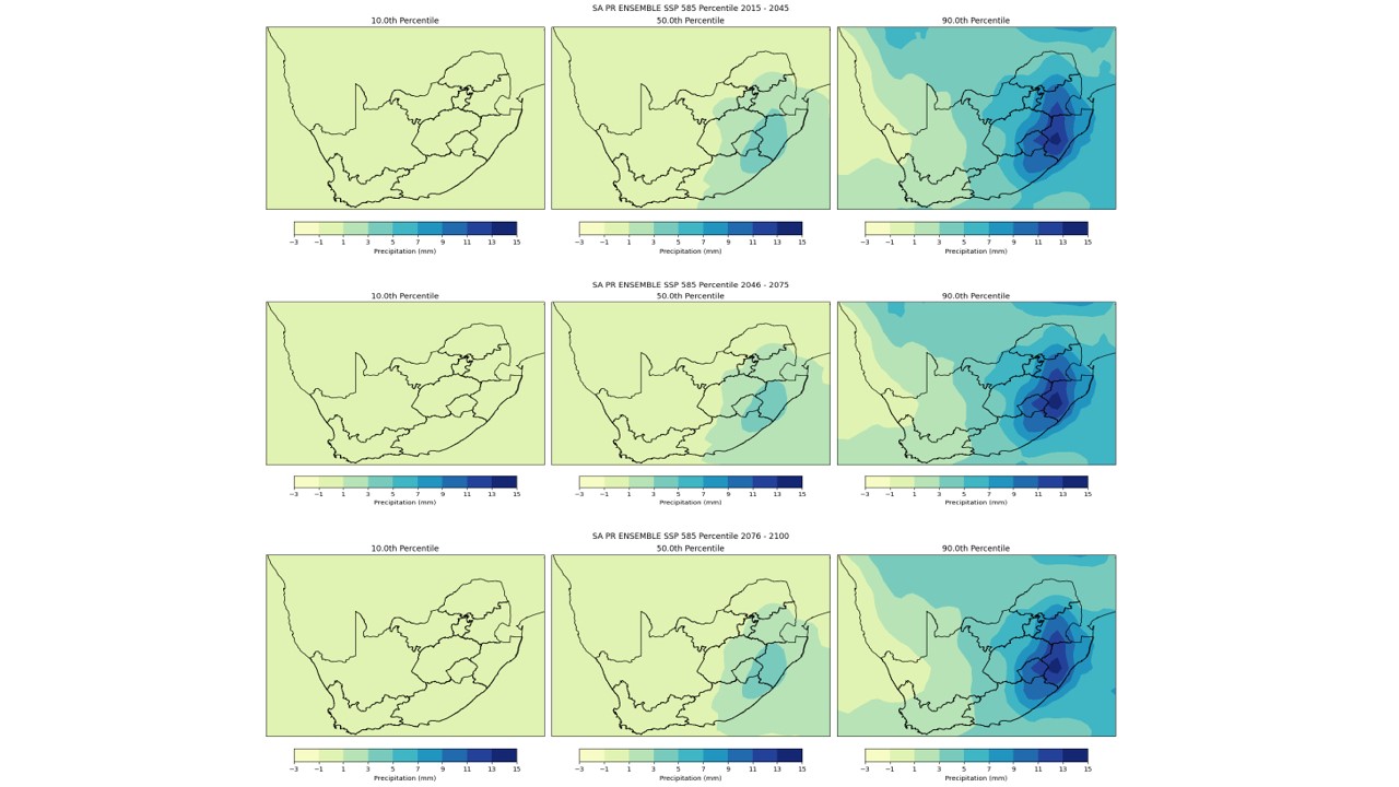 Slide 12 SSP585 precipitation percentiles