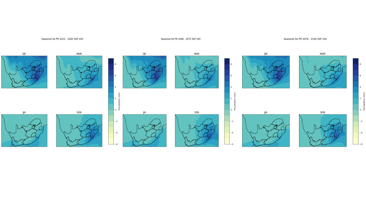 Slide 16 seasonal precipitation SSP245