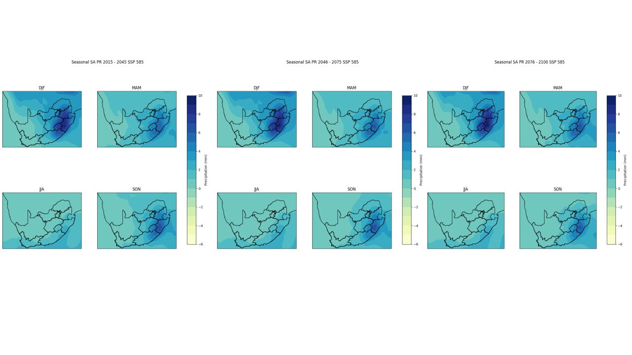 Slide 17 seasonal precipitation SSP585
